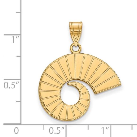 14k Yellow Gold Colorado State Rams Large Pendant